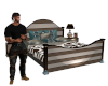 Teal Pose Bed