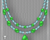 Lime Blue Necklace