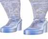 ParisaIce Blue LaceShoes