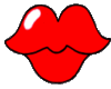 Animated lips sticker