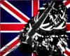 UK flag flashing boots f