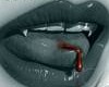 Vampire mouth sticker