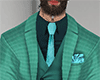 Aqua Cocktail Plaid Suit