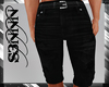 S3N-Blk. Damaged Shorts