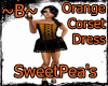 Orange Corset dress