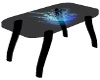 Ice Blue Glass Table