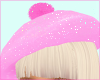 Cute pink pom beret