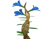 Animated blue flower