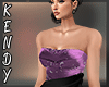 K~ Purple Corset Gown