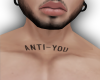 Anti you-Neck Tattoo