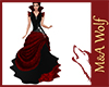 MW- Diamond Bla/Red Gown