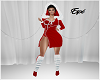 Xmas Hooded Dress Red