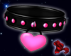 @};- Pink Heart Collar