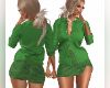 LeafyGreenPlaidSkirt