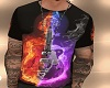 FLAMING GUITAR BY BD