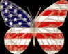 USA Butterfly Sticker