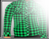 M| Sea Green Plaid Shirt