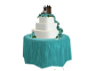 Teal Blue Wedding Cake