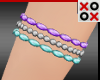Prpl Mix Bead Bracelets