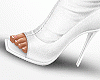 White Open Toe Boots