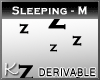 K$ Sleeping Head Sign-M