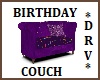 Purple Birthday Couch