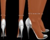 {EL}White heels w/anklet