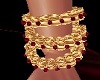 gold ruby gem bracelets