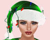 Santa Light Green Hat