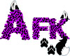 Afk Purple Furry Sign 