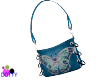 blue butterfly purse