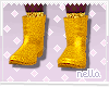 F. Starlets Gold Boots.