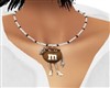 BROWN M&M NECKLACE