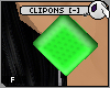 ~DC) ClipOns F [lime]