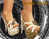 bling gold shoes