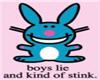 boys lie and stink