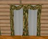 Country draped curtains