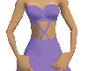 purple criss cross dress