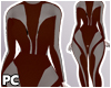 PC. M*gler Bodysuit Red