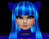 BLUE PVC Cat Ears