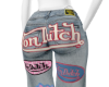 vintage patch jeans