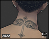 Ez| Wings Neck Tattoo V2