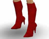 CJ69 Dk Red Knee Boots