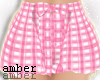 ❥ pink plaid shorts