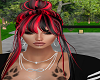 Anthea Red & Black Hair