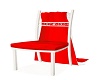 Chaise blac et rouge