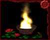 Lava animated fireplace