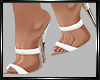 E* Boho White Heels