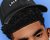 TAPERED FRO+HAT BLACK