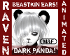 M&F ANIM DRK PANDA EARS!
